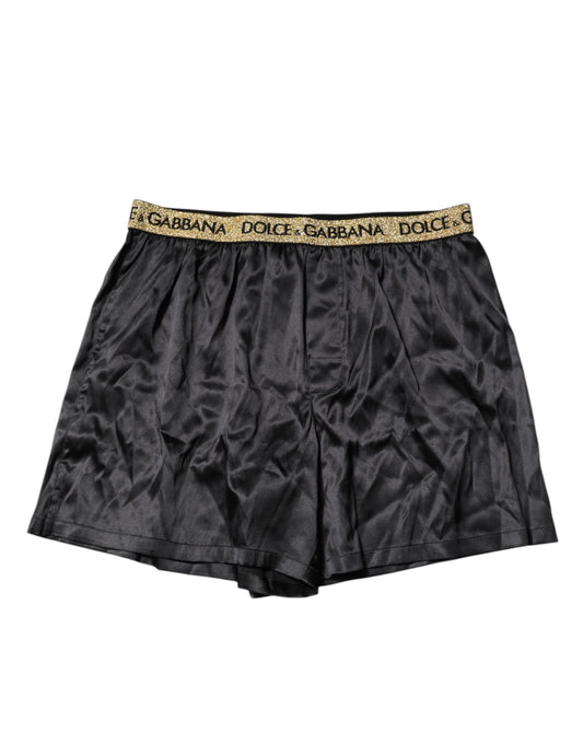 Black Logo Waist Regular Boxer Shorts Underwear