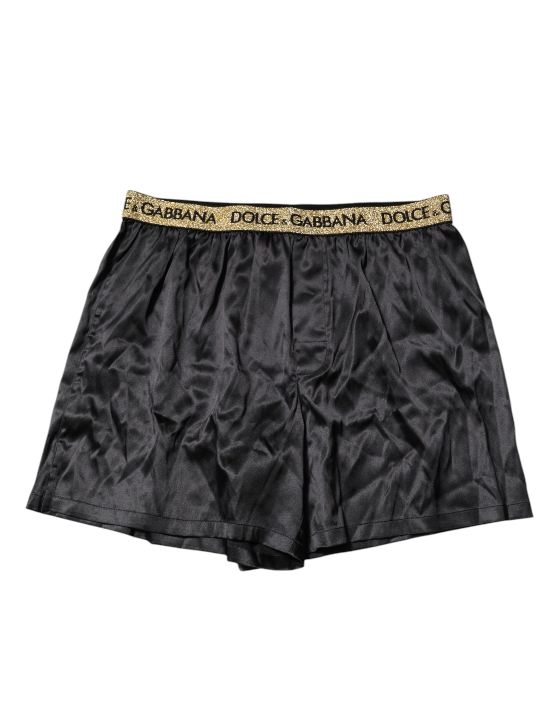Black Logo Waist Regular Boxer Shorts Underwear