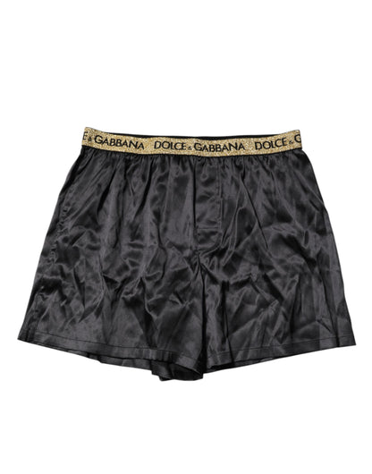Black Logo Waist Regular Boxer Shorts Underwear
