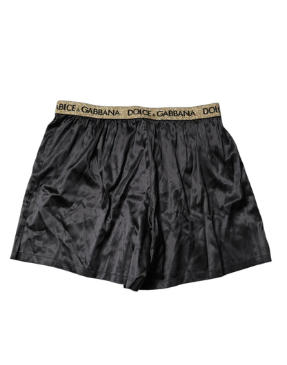 Black Logo Waist Regular Boxer Shorts Underwear