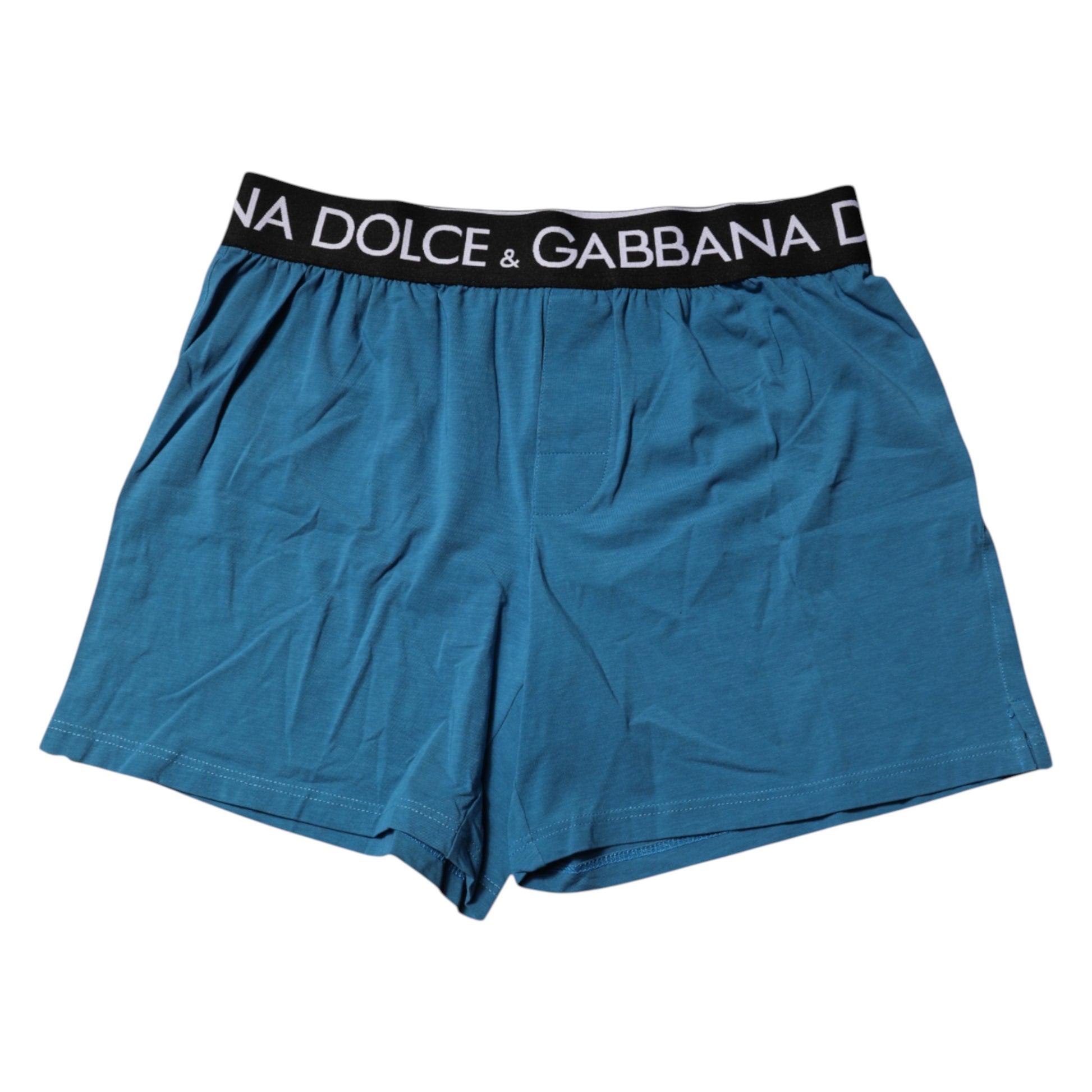 Blue Logo Waist Regular Boxer Shorts Underwear