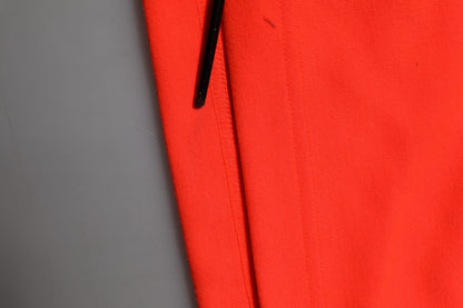 Orange Polyester Jogger Men Sweatpants Pants