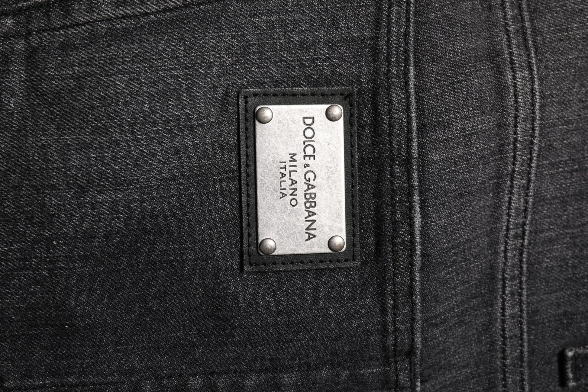 Gray Washed Cotton Loose Denim Jeans