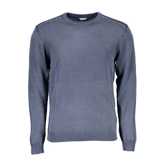 Jersey azul de algodón