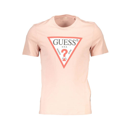 Camiseta de algodón rosa