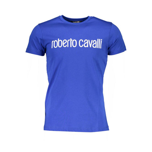 Camiseta azul de algodón
