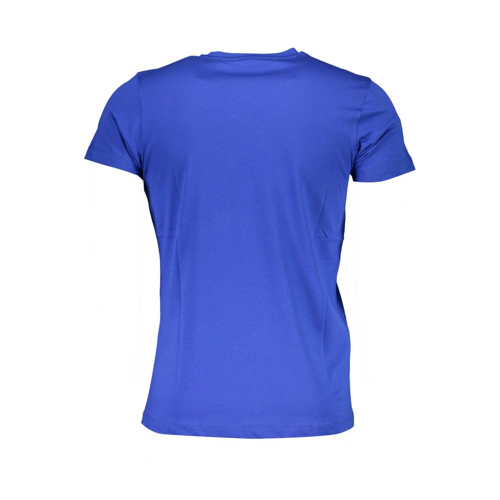 Camiseta azul de algodón