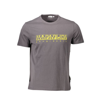 Camiseta de algodón gris