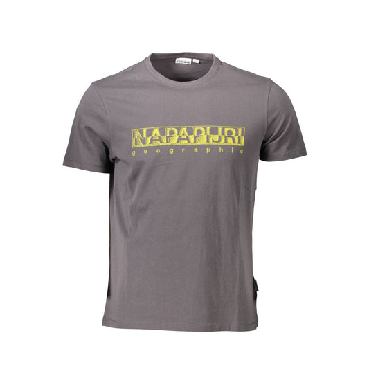 Camiseta de algodón gris