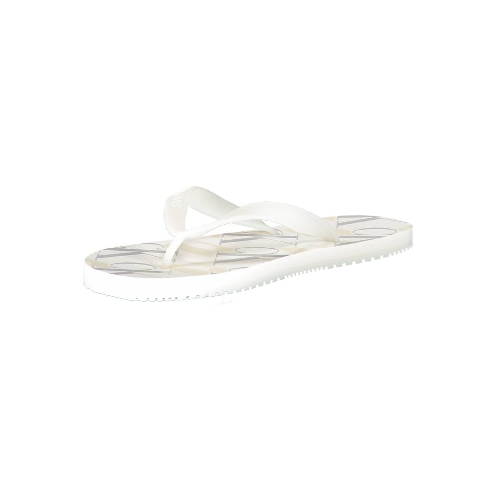 White Polyester Sandal