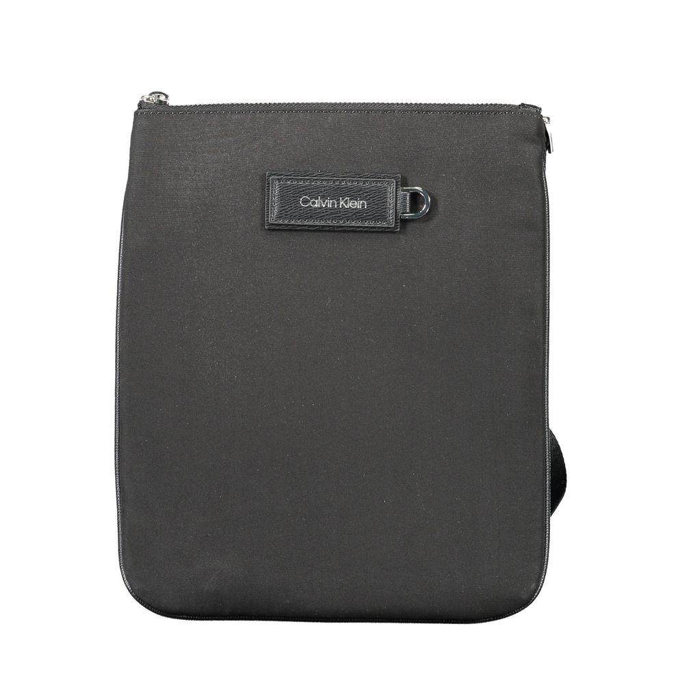 Bolso bandolera de poliéster negro