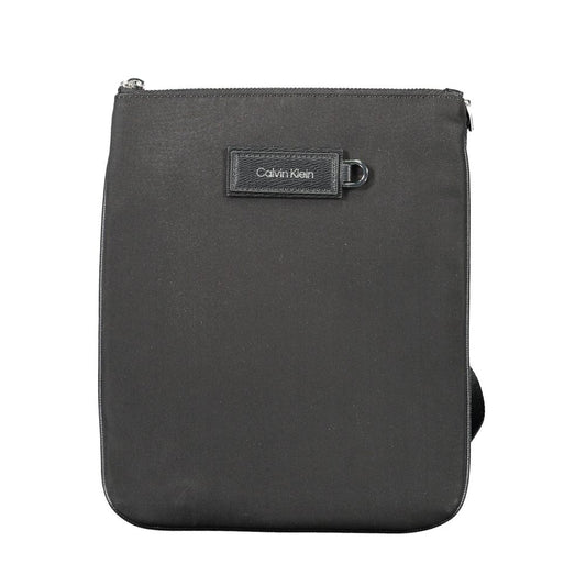 Bolso bandolera de poliéster negro