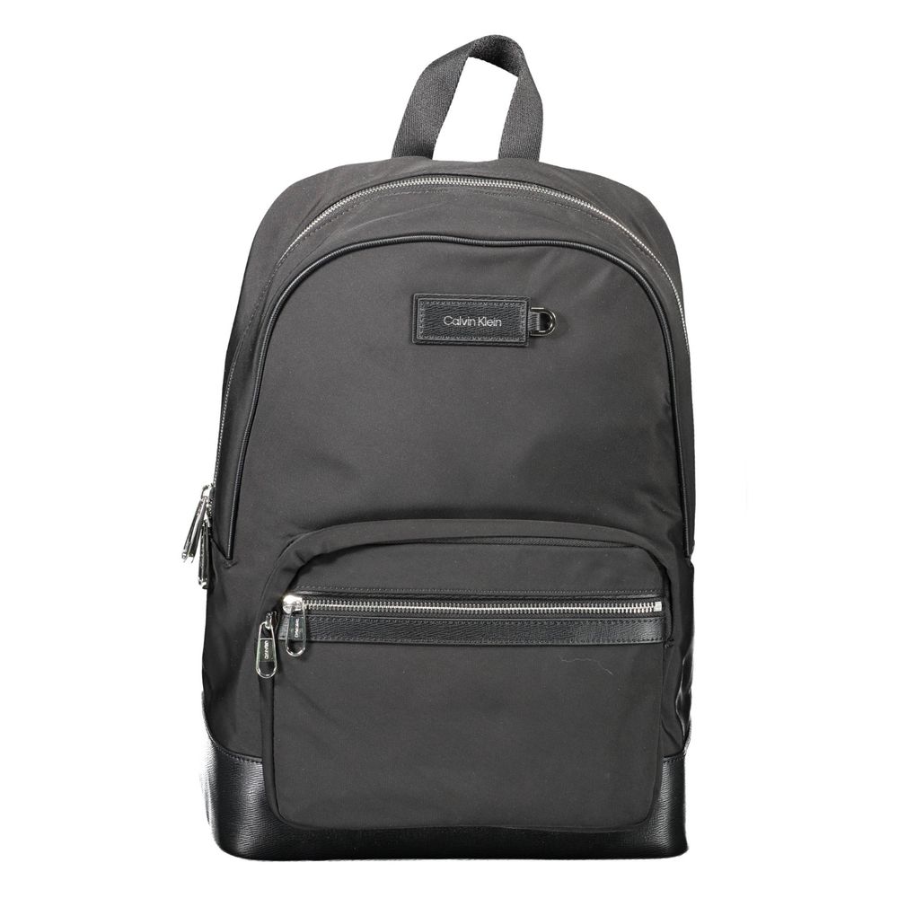 Black Polyester Backpack