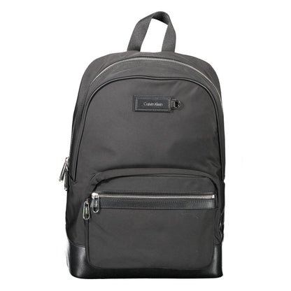 Black Polyester Backpack