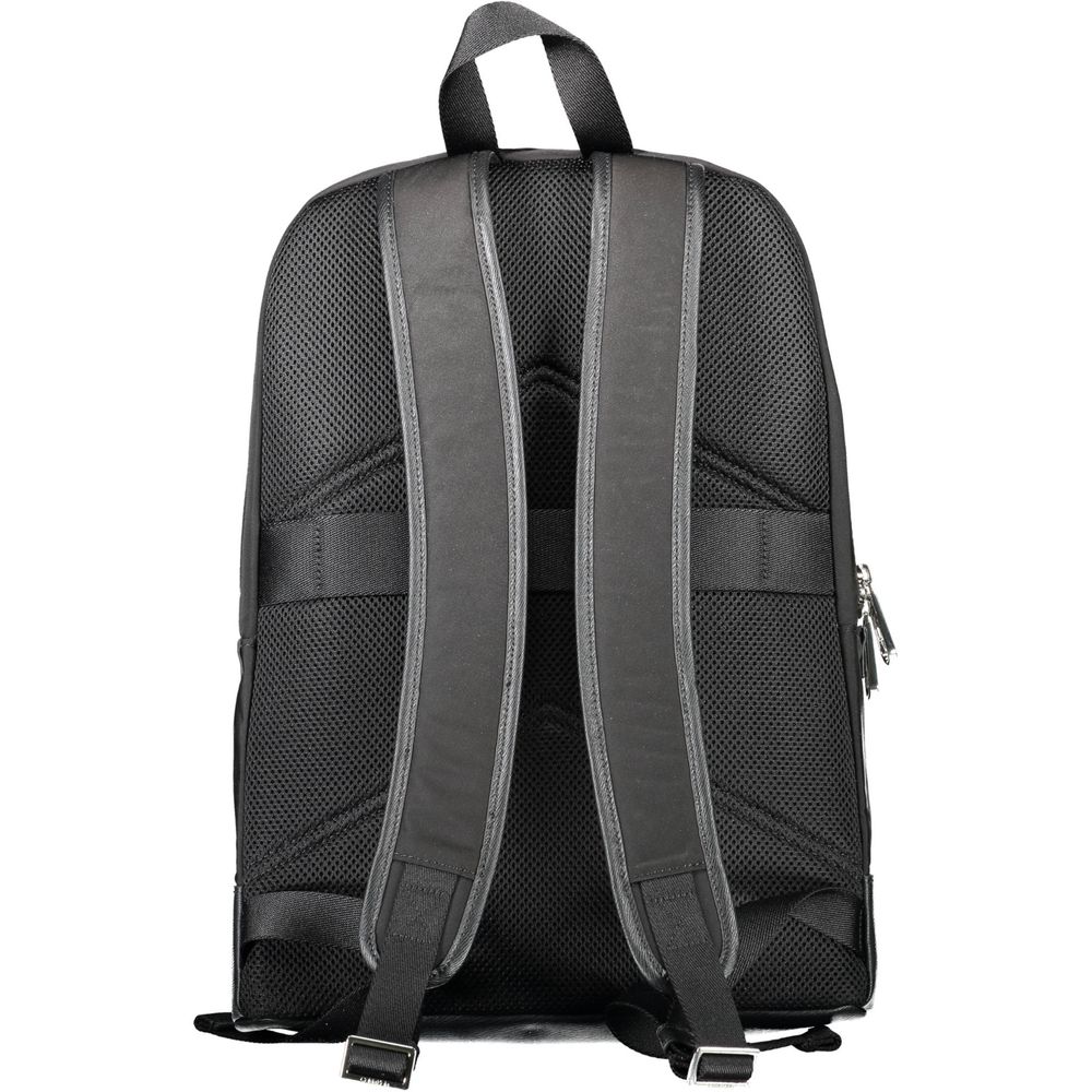 Black Polyester Backpack