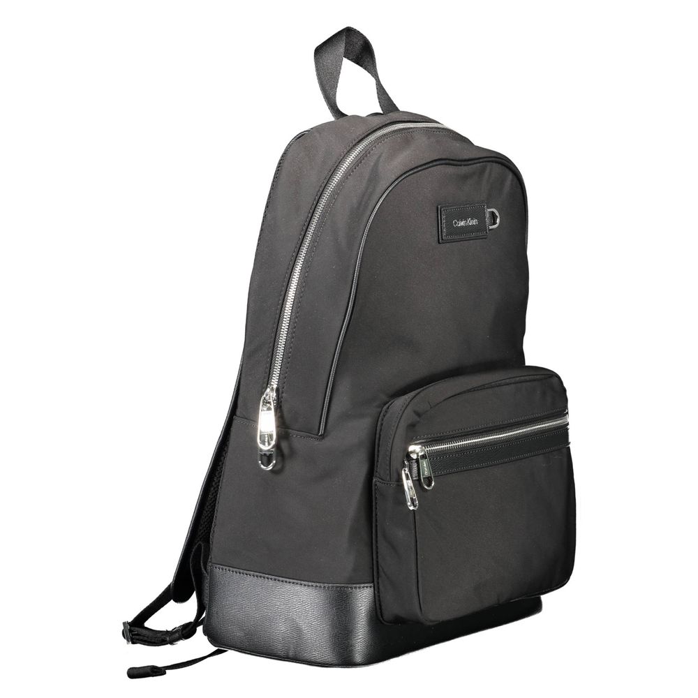Black Polyester Backpack