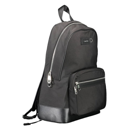 Black Polyester Backpack