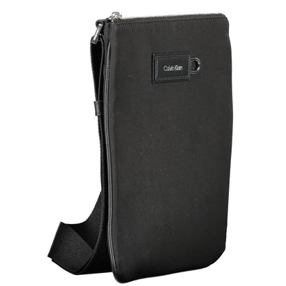 Bolso bandolera de poliéster negro