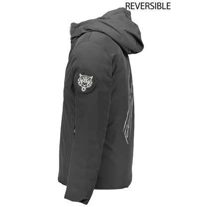 Chaqueta negra de poliéster