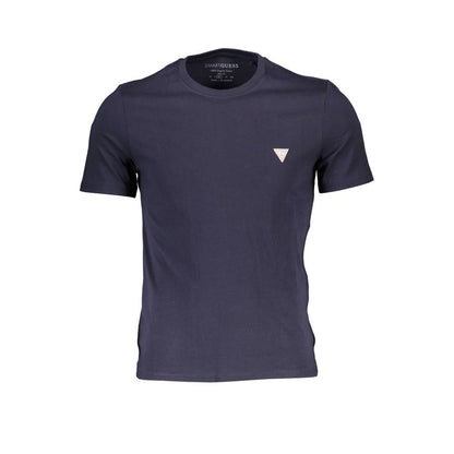 Camiseta azul de algodón