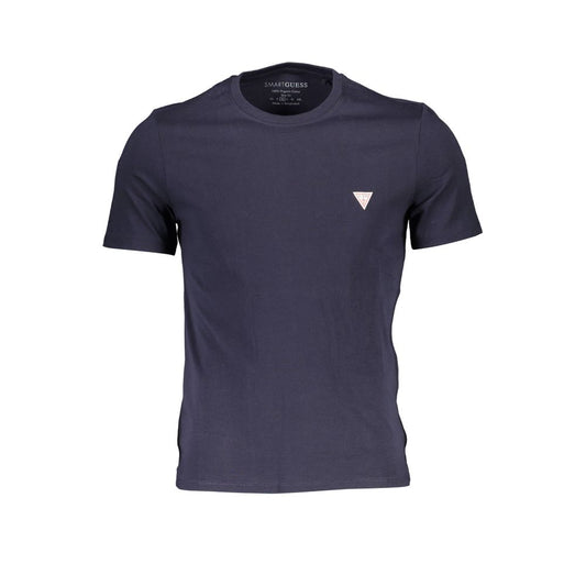Camiseta azul de algodón