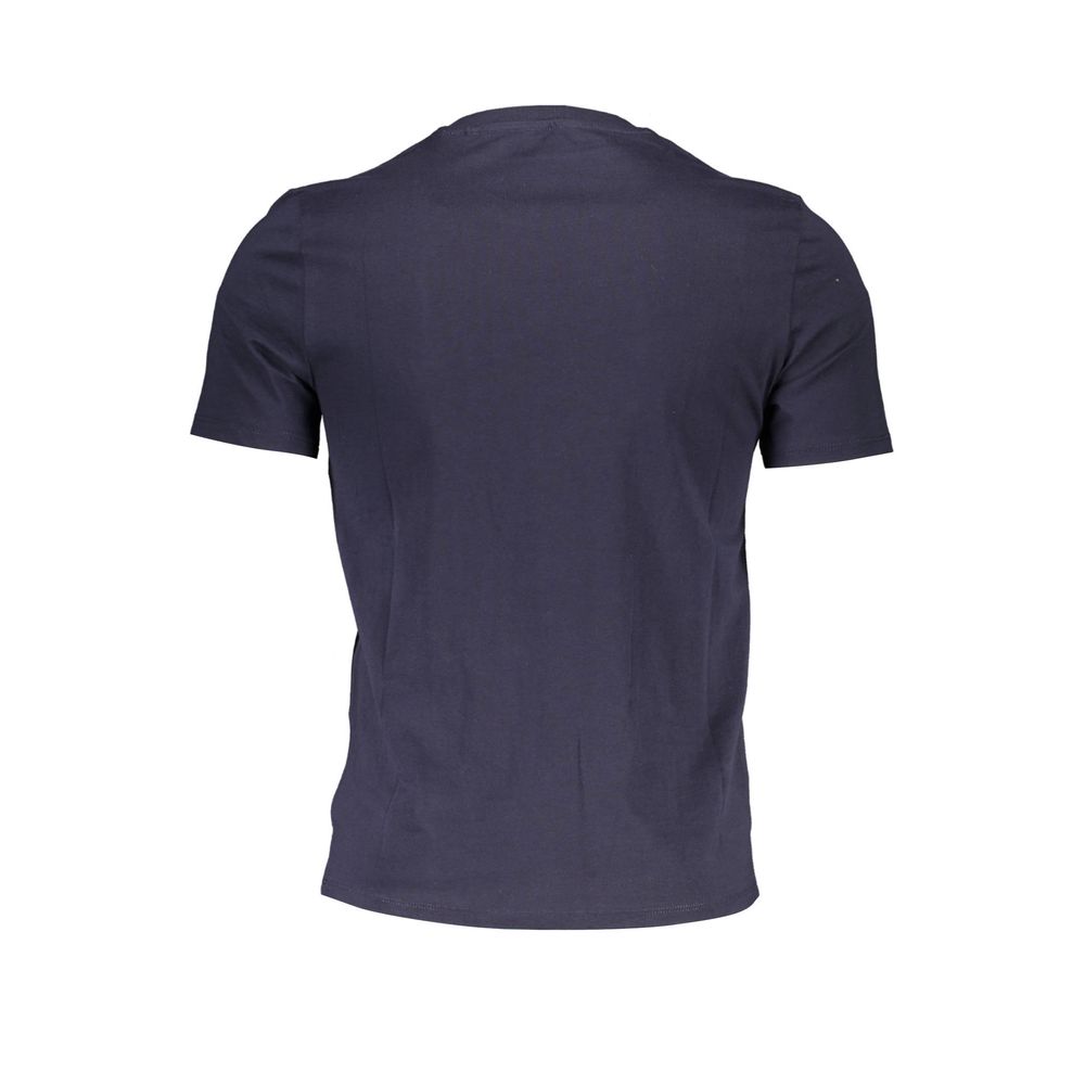 Camiseta azul de algodón