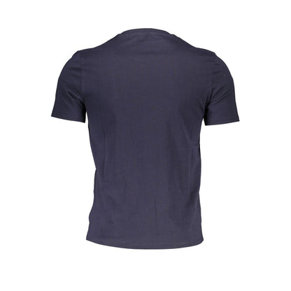 Camiseta azul de algodón