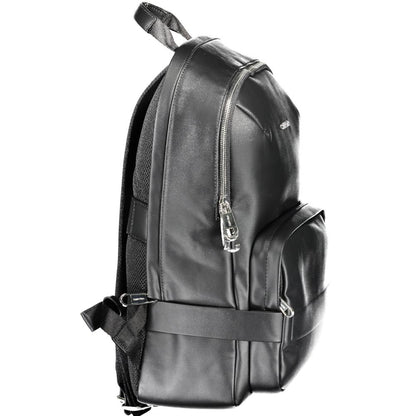 Black Polyester Backpack