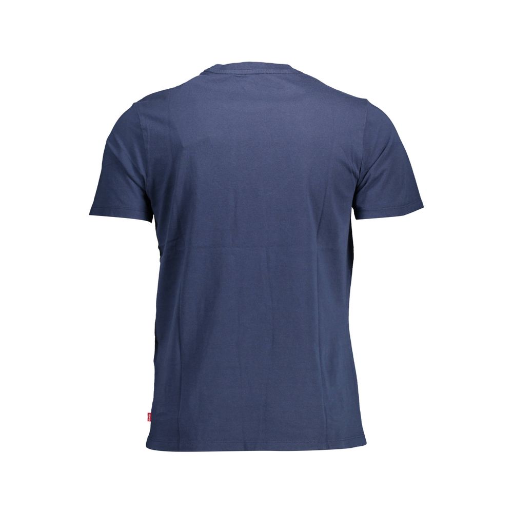 Camiseta azul de algodón