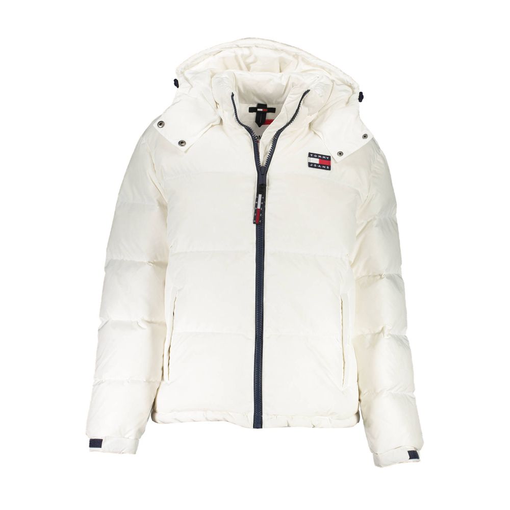 White Polyester Jackets & Coat