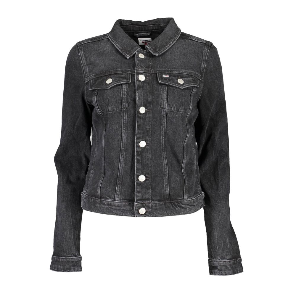 Chaquetas y abrigos de algodón negro