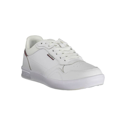 White Polyester Sneaker