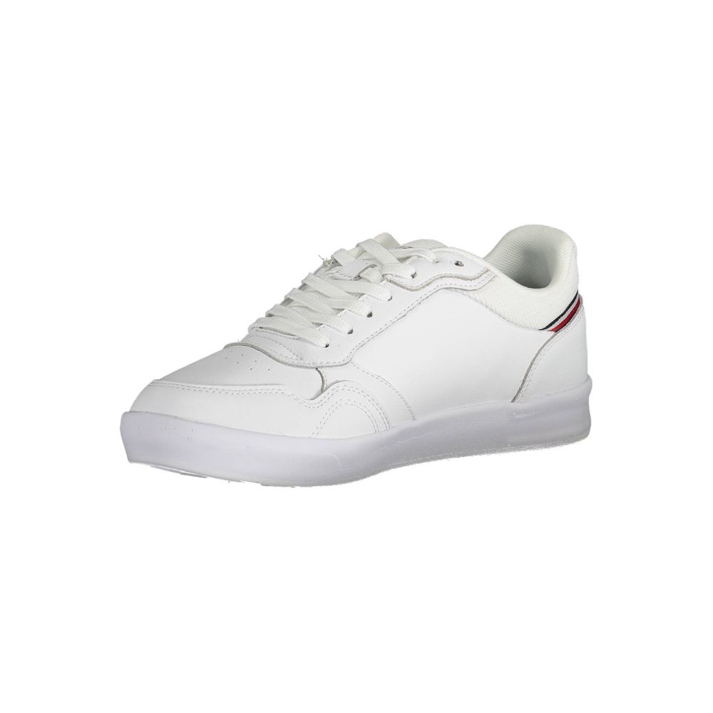 White Polyester Sneaker