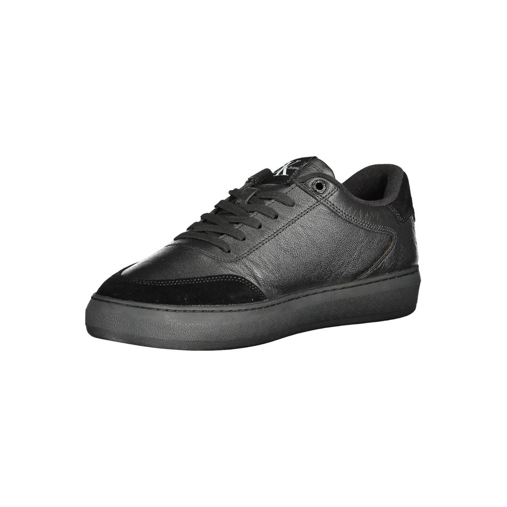 Black Polyester Sneaker