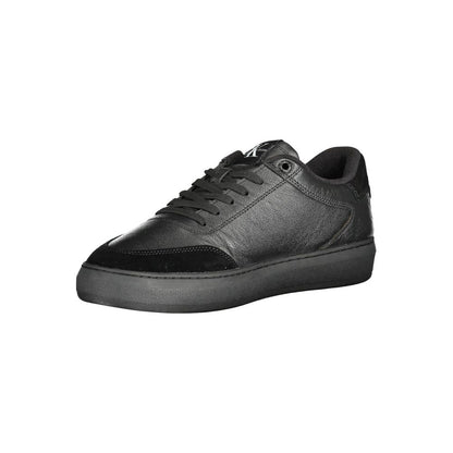 Black Polyester Sneaker