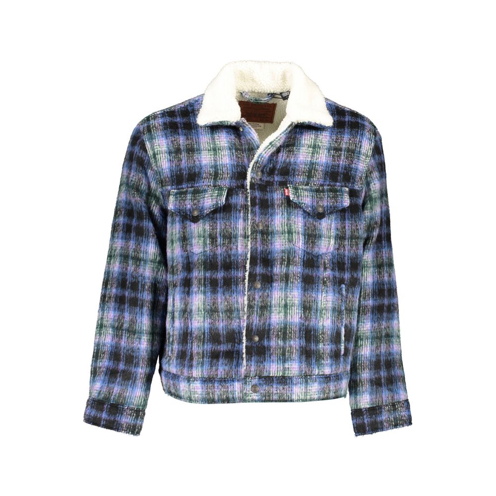 Blue Polyester Jacket