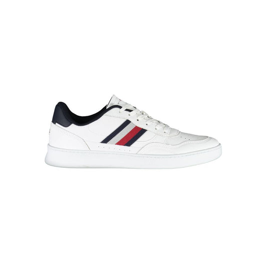 White Polyester Sneaker