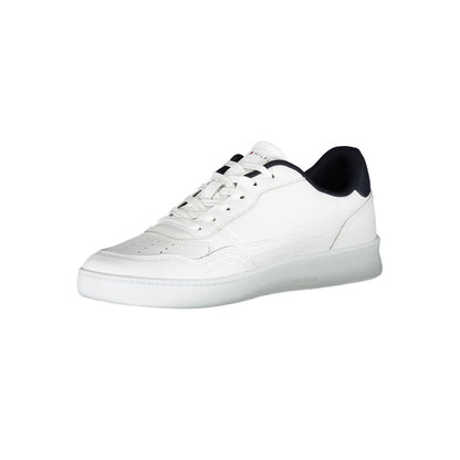White Polyester Sneaker