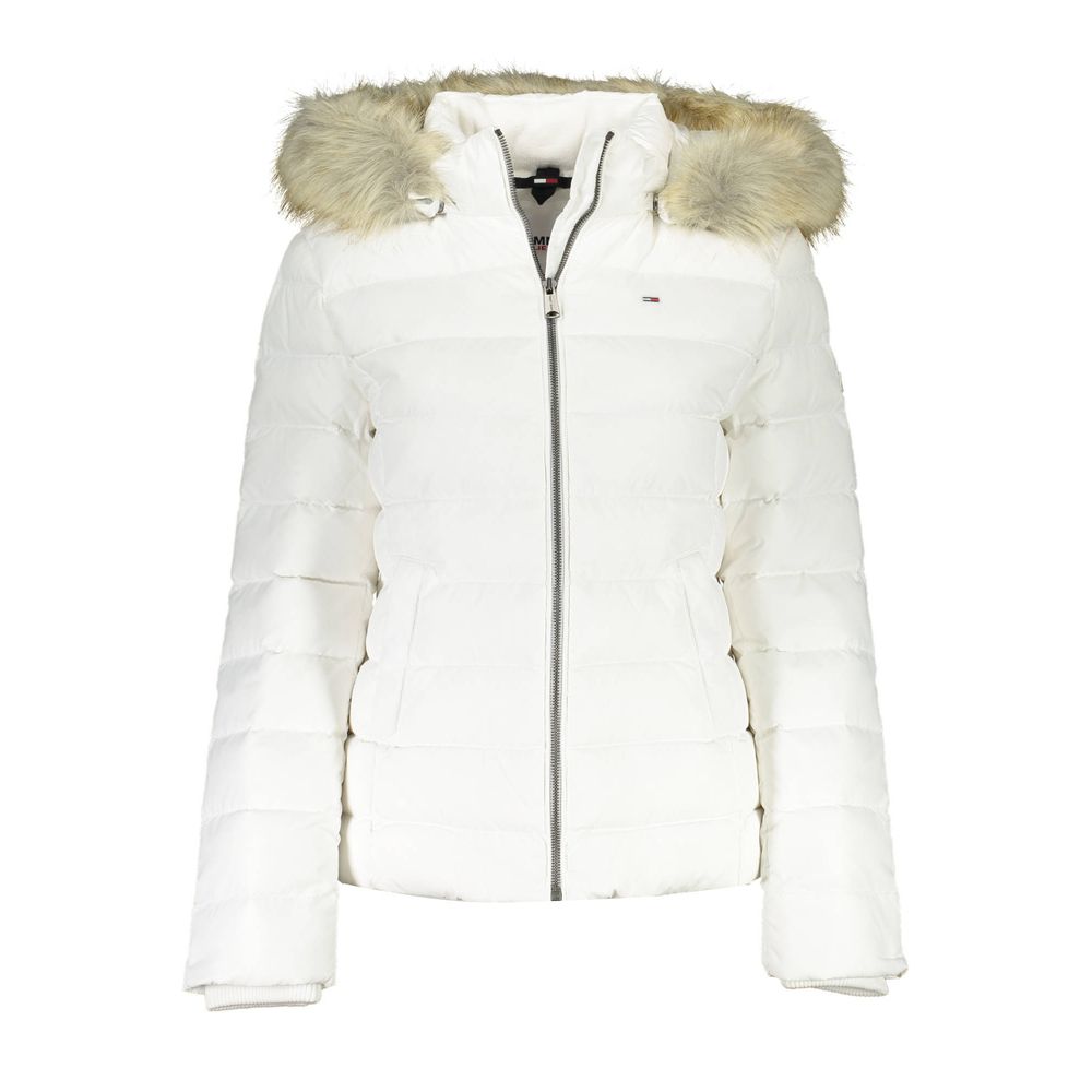 White Polyester Jackets & Coat
