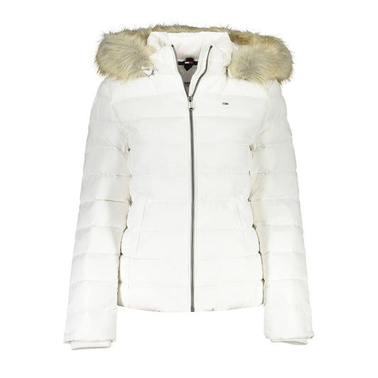 White Polyester Jackets & Coat