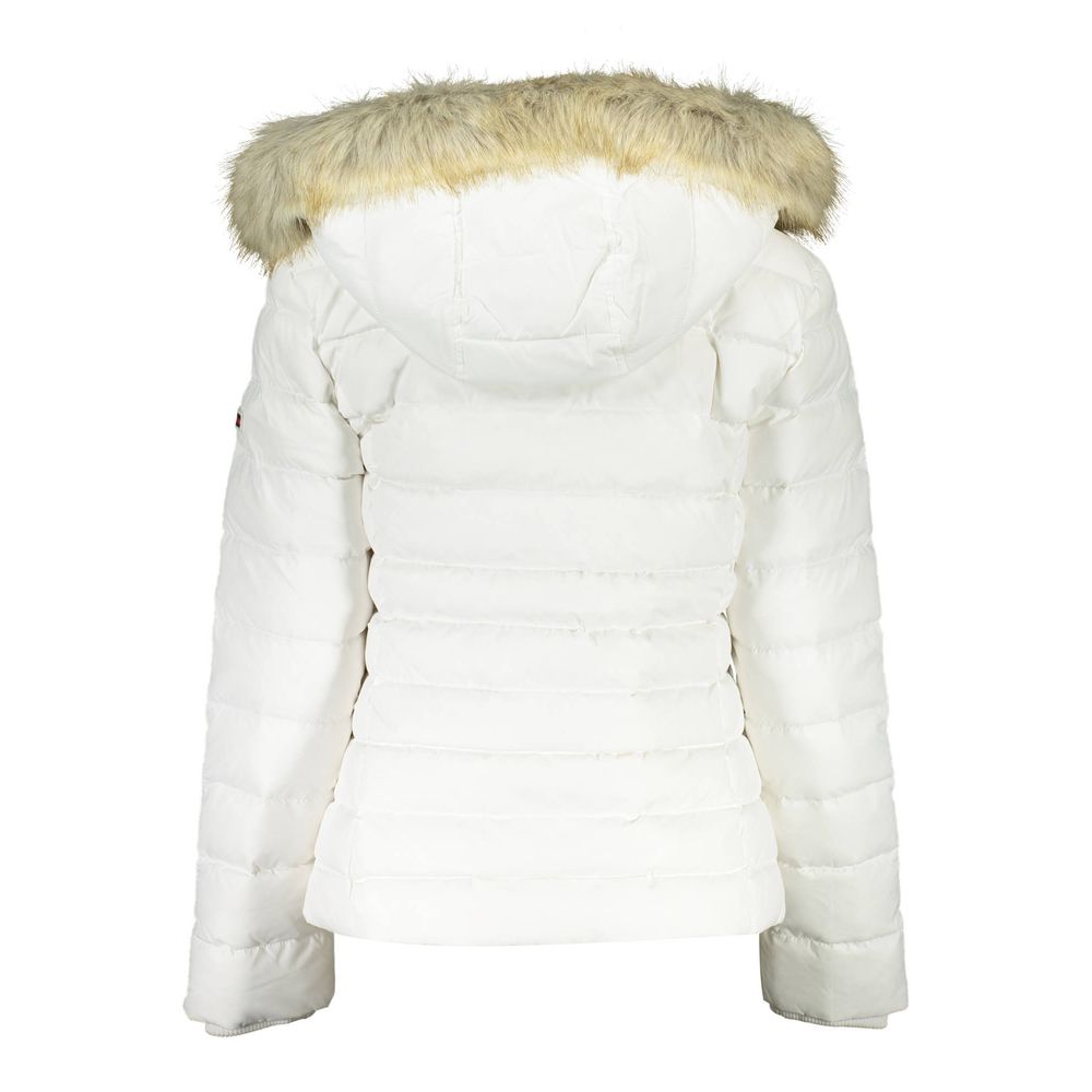 White Polyester Jackets & Coat