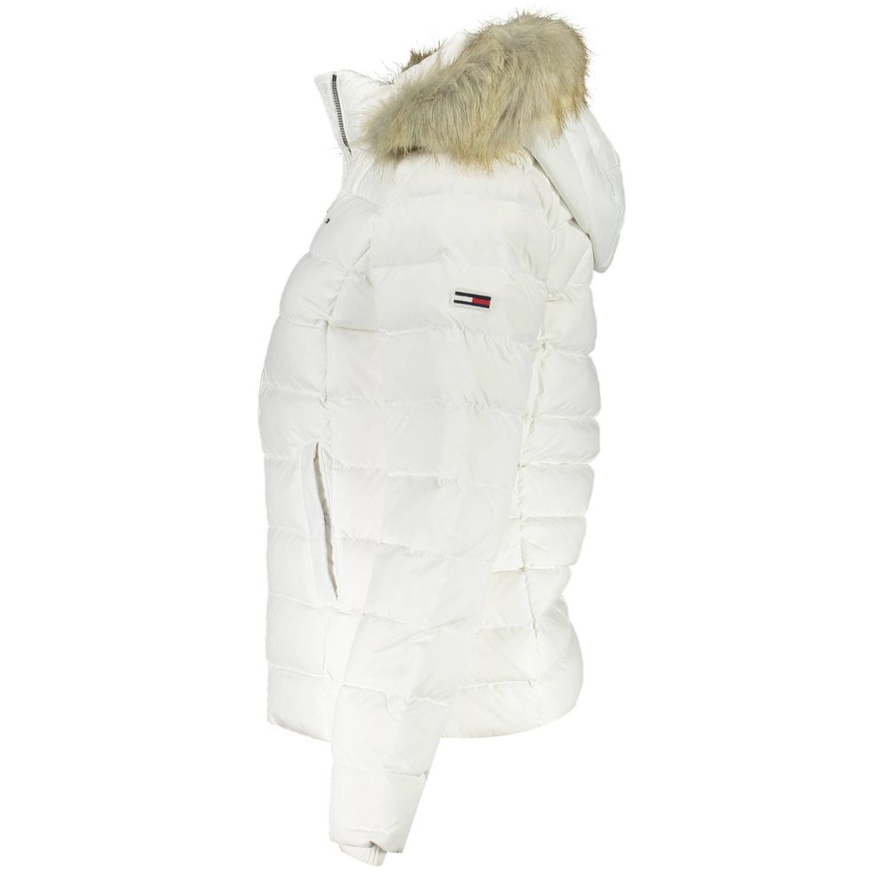 White Polyester Jackets & Coat