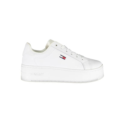 White Polyester Sneaker
