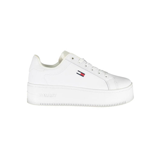 White Polyester Sneaker