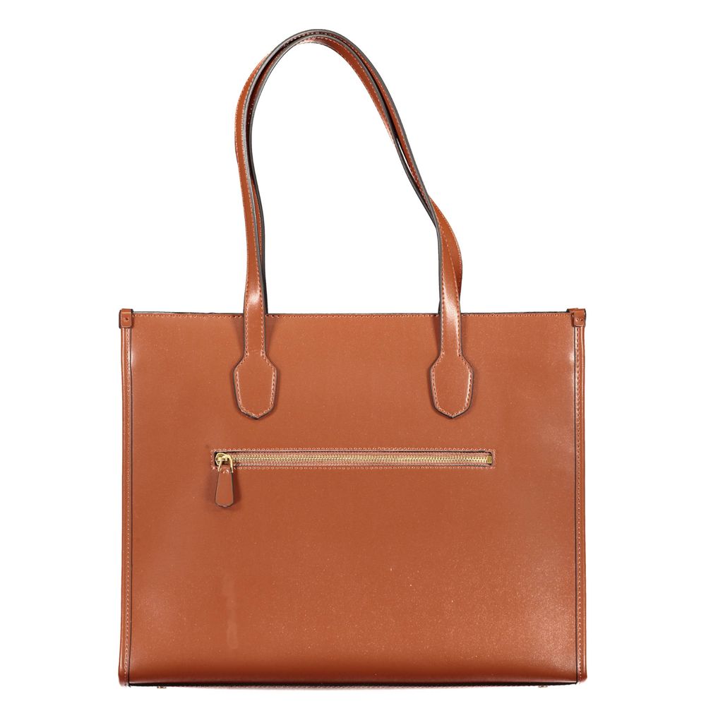 Brown Polyethylene Handbag