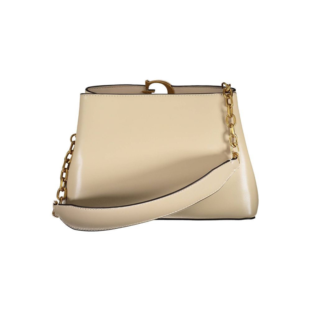 Beige Polyethylene Handbag
