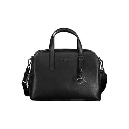 Black Polyester Handbag