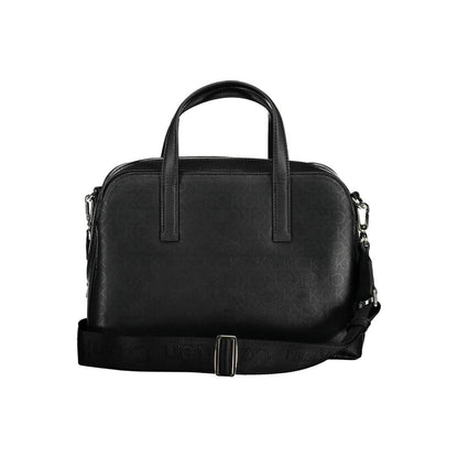 Black Polyester Handbag