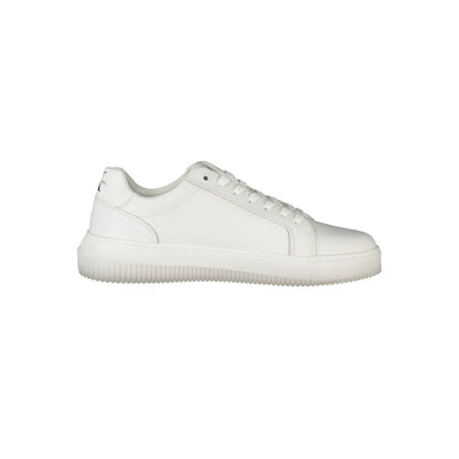 White Polyester Sneaker