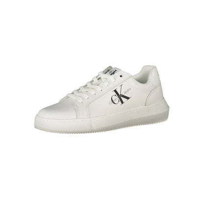 White Polyester Sneaker